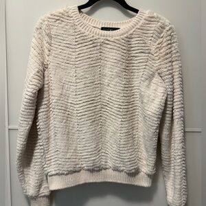 Derek Heart Very Soft Fuzzy Ivory Cream Sweater